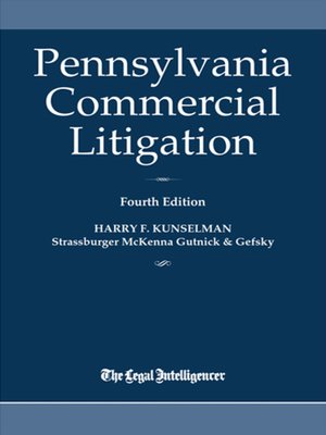 cover image of Pennsylvania Commercial Litigation